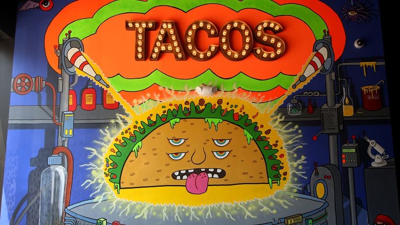 Condado Tacos at The Greene in Beavercreek is celebrating its first birthday this weekend with free tacos and free chances for each customer to win prizes.. LISA POWELL / STAFF