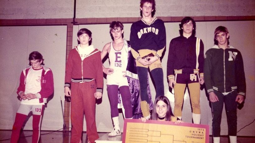 In 1973 Oakwood wrestler Dan Howell made history by becoming the first state champion in the Miami Valley. Howell died shortly after in a tragic car accident. Oakwood has not had a state champ since. Howell’s legend is still being chased. CONTRIBUTED