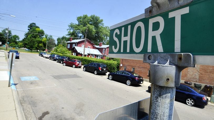 The Yellow Springs Village Council planned an emergency meeting Wednesday to discuss the potential closing of Short Street on weekends to create a pedestrian gathering place. MARSHALL GORBYSTAFF