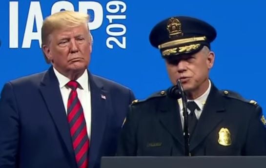 President Trump honors Dayton Police at Chicago event