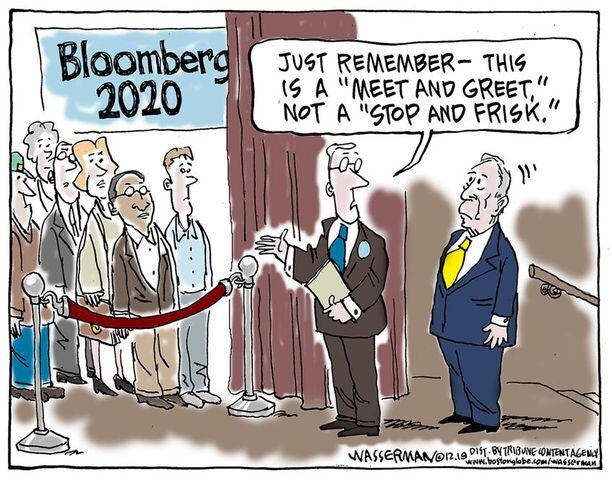 Week in cartoons: Bloomberg, climate report and more