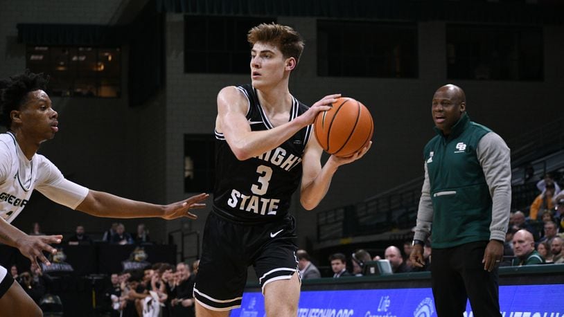Wright State's Alex Huibregtse, shown in game earlier this season, scored 24 points in Sunday's loss at Purdue Fort Wayne. Wright State Athletics