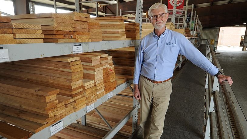 Alan Pippenger, President of Requarth Lumber Co. one of Dayton's oldest companies. MARSHALL GORBY\STAFF