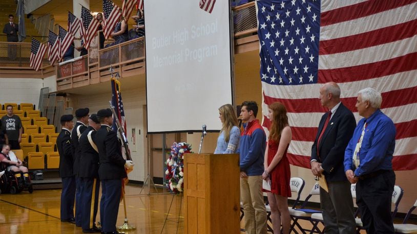 Vandalia-Butler High School to host a Memorial Program in honor of residents from Butler Township and Vandalia who have served in the United States Military. Photos from the 2017 program. CONTRIBUTED. Vandalia-Butler High School to host a Memorial Program in honor of residents from Butler Township and Vandalia who have served in the United States Military. Photos from the 2017 program. CONTRIBUTED.