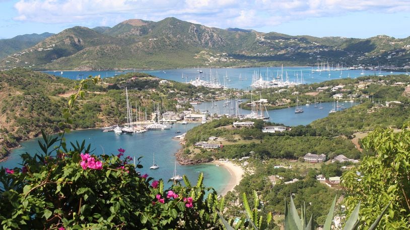Antigua&apos;s English Harbor, long used by ships seeking refuge from hurricanes, and the rest of the island were largely untouched by the 2017 storms. Its cruise port never closed. (Alan Solomon/Chicago Tribune/TNS)