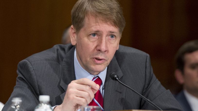 Richard Cordray, director of the Consumer Financial Protection Bureau, testifies on Sept. 20, 2016 before the Senate Committee on Banking, Housing and Urban Affairs about Wells Fargo. (Ron Sachs/CNP/Sipa USA/TNS