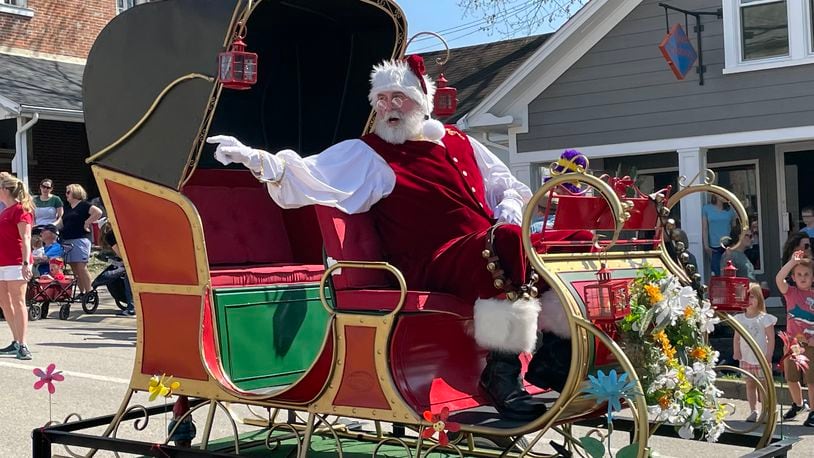 Santa Claus was in Bellbrook Saturday for the return of the city's Sugar Maple Fest. The annual event was canceled the past two years as a result of the COVID-19 pandemic. AIMEE HANCOCK