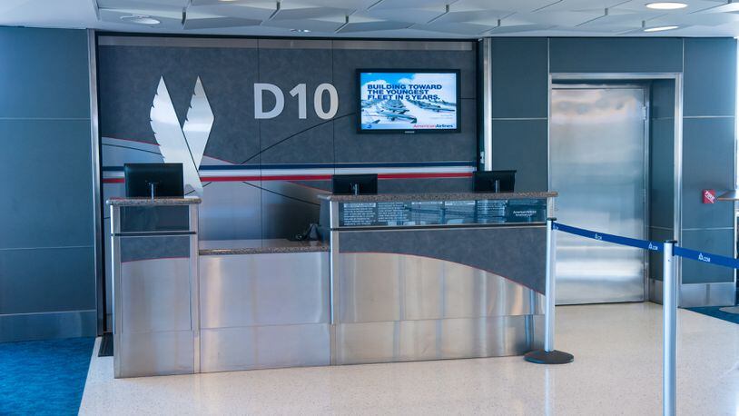 American Airlines check-in counter. (Dreamstime/TNS)