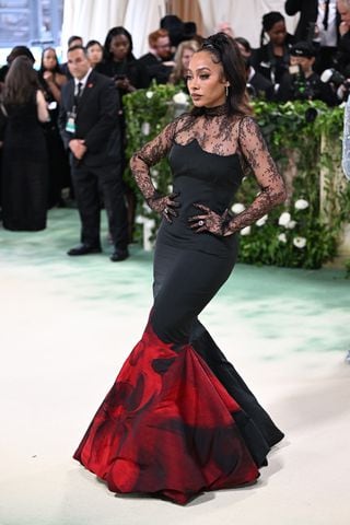 La La Anthony at the Metropolitan Museum of Art's Costume Institute benefit gala in New York, May 6, 2024. (Nina Westervelt/The New York Times)