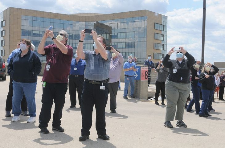 PHOTOS: Ohio National Guard performs flyby to honor healthcare workers