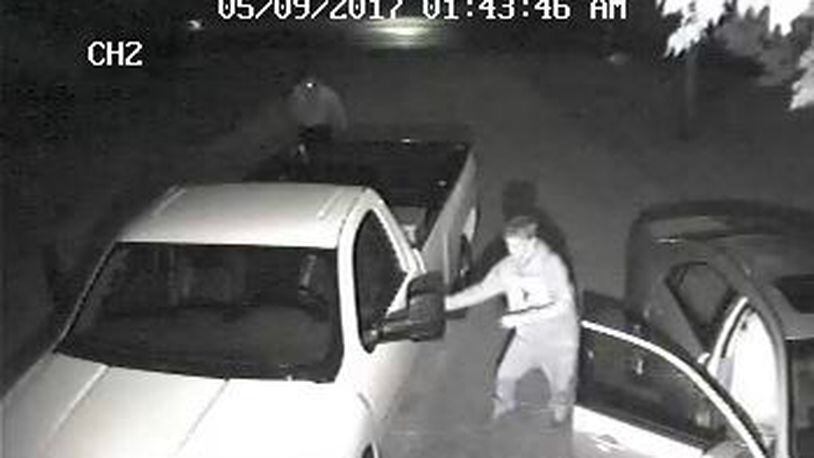 This is a surveillance photo from one of the recent break-ins in Warren County.