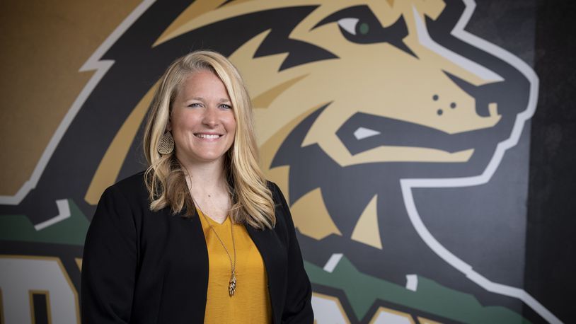 Kari Hoffman was introduced as the new women's basketball coach at Wright State on Friday, May 21, 2021. Erin Pence/Wright State Athletics
