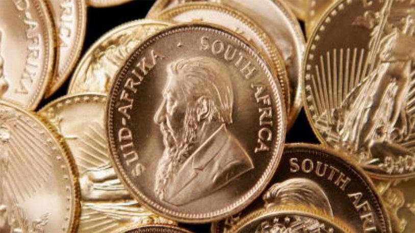One of the coins found in a Salvation Army kettle in South Florida was a 1-ounce Krugerrand from South Africa.