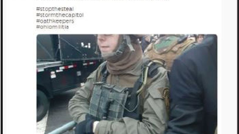 Jessica Watkins allegedly posted this to Parler after storming the U.S. Capitol with a militia group, according to a federal affadavit.