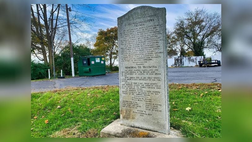The memorial to Tecumseh will be preserved in a new Ohio state park in Oldtown, recognized as the largest Shawnee settlement and birthplace of Tecumseh in Xenia that is now the site of the Tecumseh Inn. The state will buy the half-acre property and transform it into the new park. CONTRIBUTED