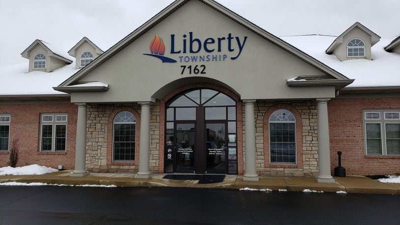 Liberty Twp. is saving money on a new administration center/sheriff’s outpost by switching locations. The township shaved another $1.2 million off the estimate bringing it down to $3.8 million. Originally the trustees planned to build on the site where the meeting building is on Princeton Road but a $1.8 million site clearing bill caused them to change course. This is the current Liberty Township office at 7162 Liberty Centre Drive. NICK GRAHAM/STAFF