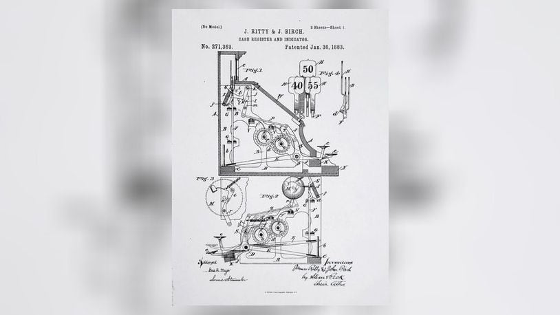 Patent No. 271,363 for a version of the “Cash Register and Indicator” invented by James Ritty and John Birch was patented Jan. 30, 1883.