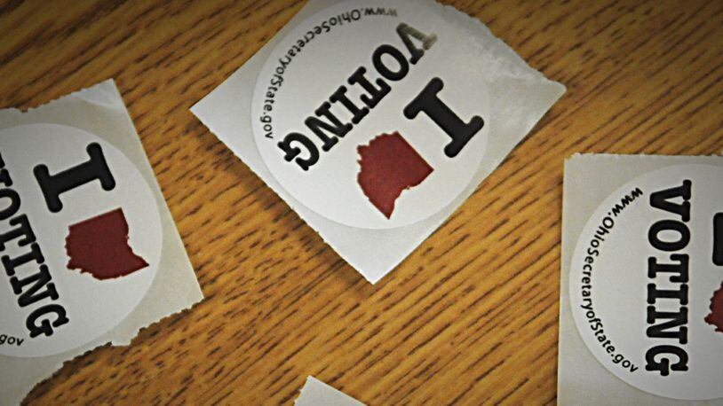 Ohio voting stickers