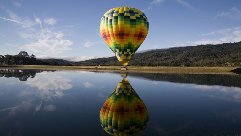 Napa Valley Aloft provides visitors with a thrilling hot air balloon ride over the Mayacamas Mountain Range and vineyards. (Napa Valley Aloft/TNS)
