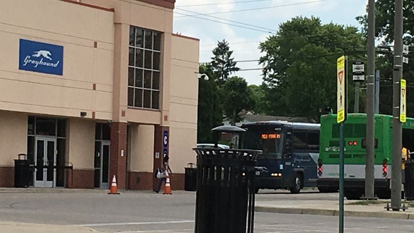 The Greater Dayton RTA and Greyhound bus station is located at 2075 Shiloh Springs Road in Trotwood.