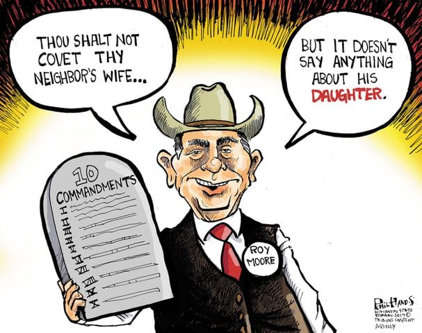 Week in cartoons: Roy Moore, Jeff Sessions and more