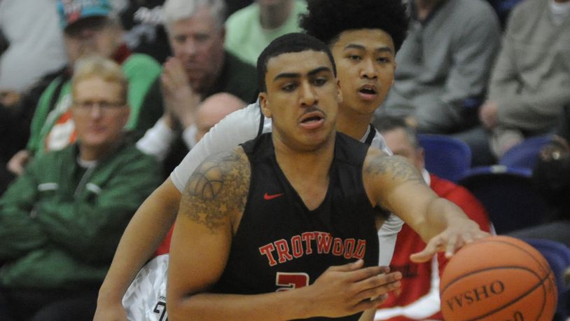 Torry Patton scored 36 points for Trotwood, which suffered its first loss. MARC PENDLETON / STAFF