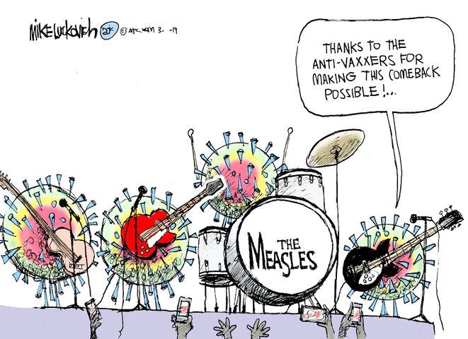 Week in cartoons: Security clearance, measles and more