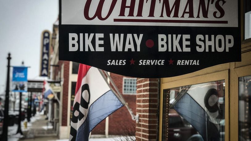 Whitman's Bike Way Bike Shop is located at 21 South Main St. in Miamisburg.