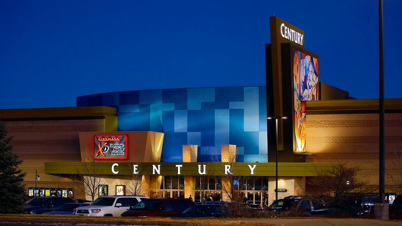 AURORA, CO - JANUARY 17: A view of the remodeled exterior facade of the Cinemark Century 16 Theaters on January 17, 2013 in Aurora, Colorado. The theater was the site of a mass shooting on July 20, 2012 that killed 12 people and wounded dozens of others. (Photo by Marc Piscotty/Getty Images)