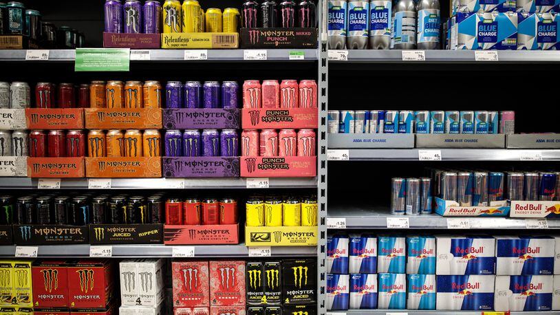 A variety of energy drinks for sale in a supermarket. The FBI Tampa field office is offering a $2,000 reward for information leading to an arrest after energy drinks were stolen in Tampa, Florida.