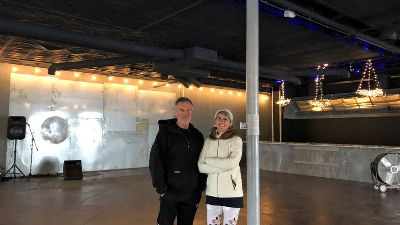 Dave and Kim Mehaffie are working to open the Belmont Club, an events center next to their business, the Belmont Gym. The building is a block north of Press’ second location. CORNELIUS FROLIK / STAFF