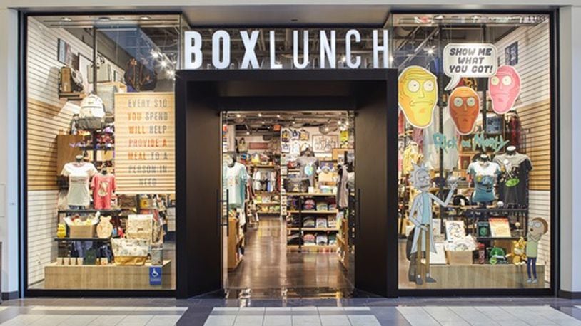 BoxLunch sells a variety of products and donates a meal for every $10 spent.