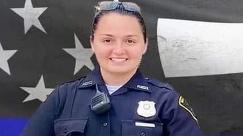 Officer Seara Burton of the Richmond Police Department in Indiana died Sunday, Sept. 18, 2022.