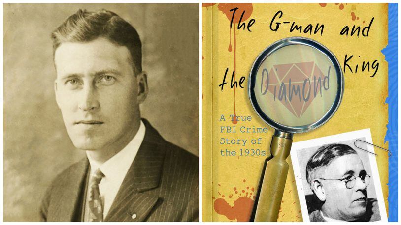 The book “The G-Man and the Diamond King” shows George Barrett, the man who killed FBI Agent Nelson Klein (left) in College Corner, Indiana, in 1935. Barrett was hanged for the crime seven months later. CONTRIBUTED